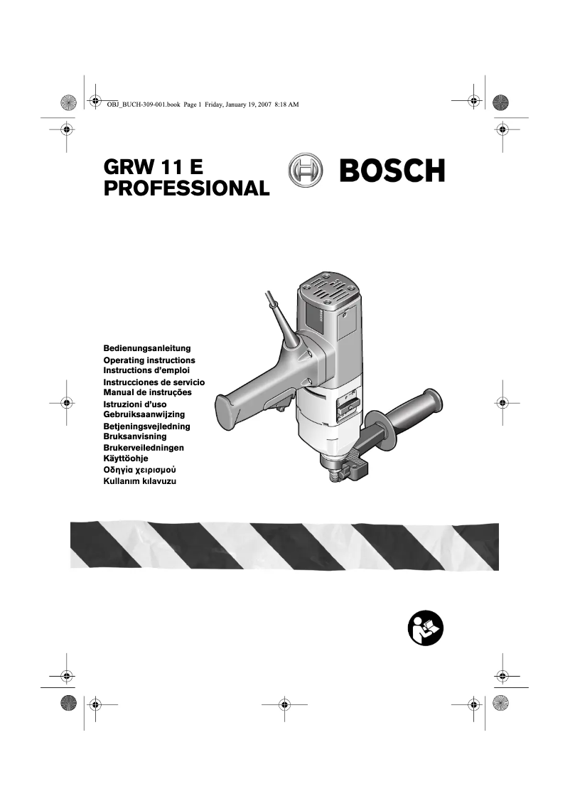 Page 1 de la notice Manuel utilisateur Bosch GRW 11 E Professional
