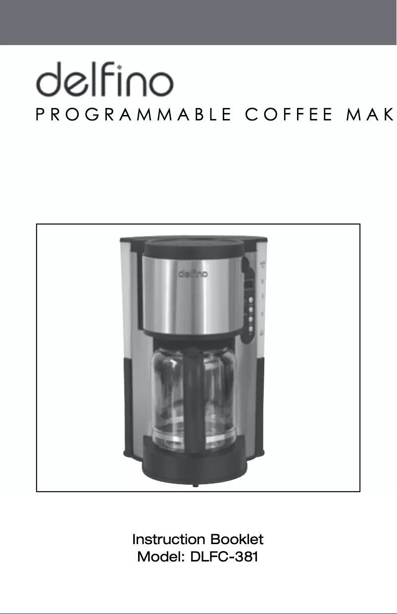 Page 1 de la notice Manuel utilisateur Toastess Delfino DLFC-381