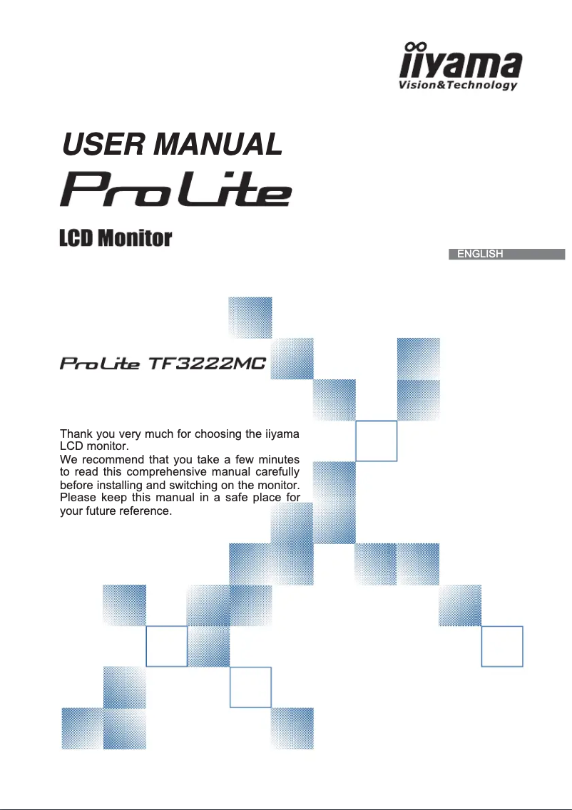 Page n°1 - Manuel utilisateur Iiyama TF3222MC-B1