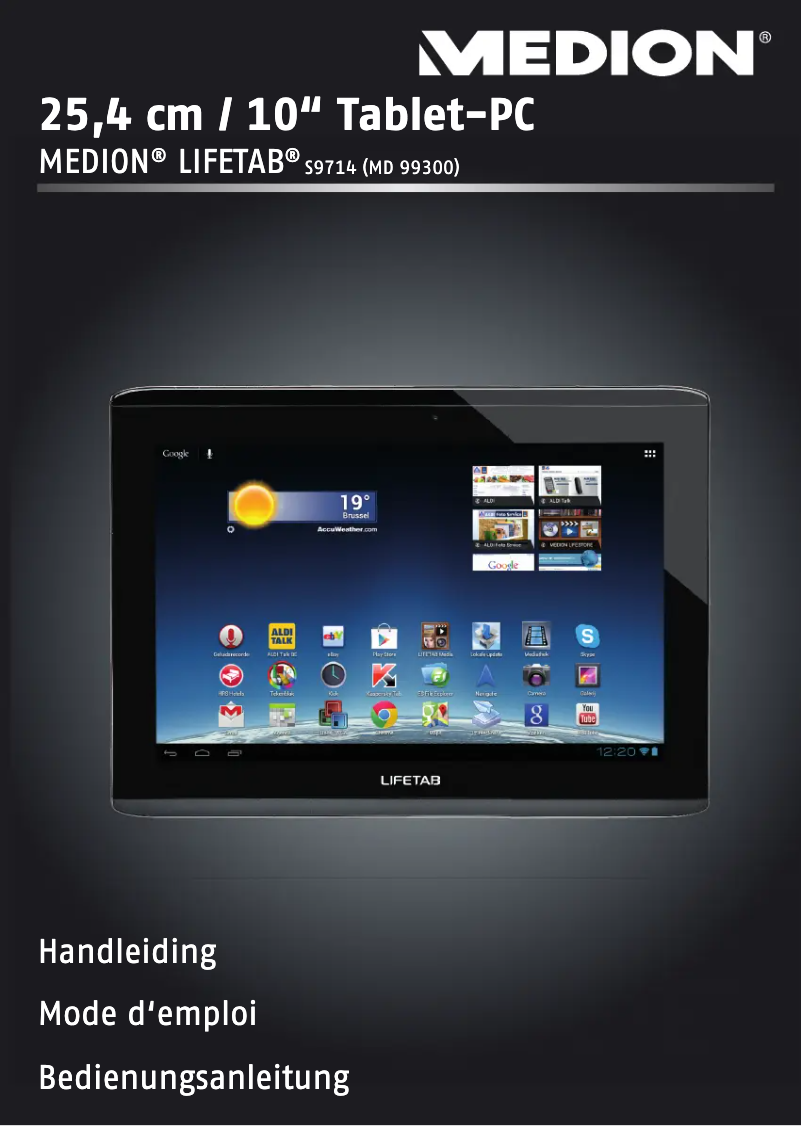 Page 1 de la notice Manuel utilisateur Medion Lifetab S9714