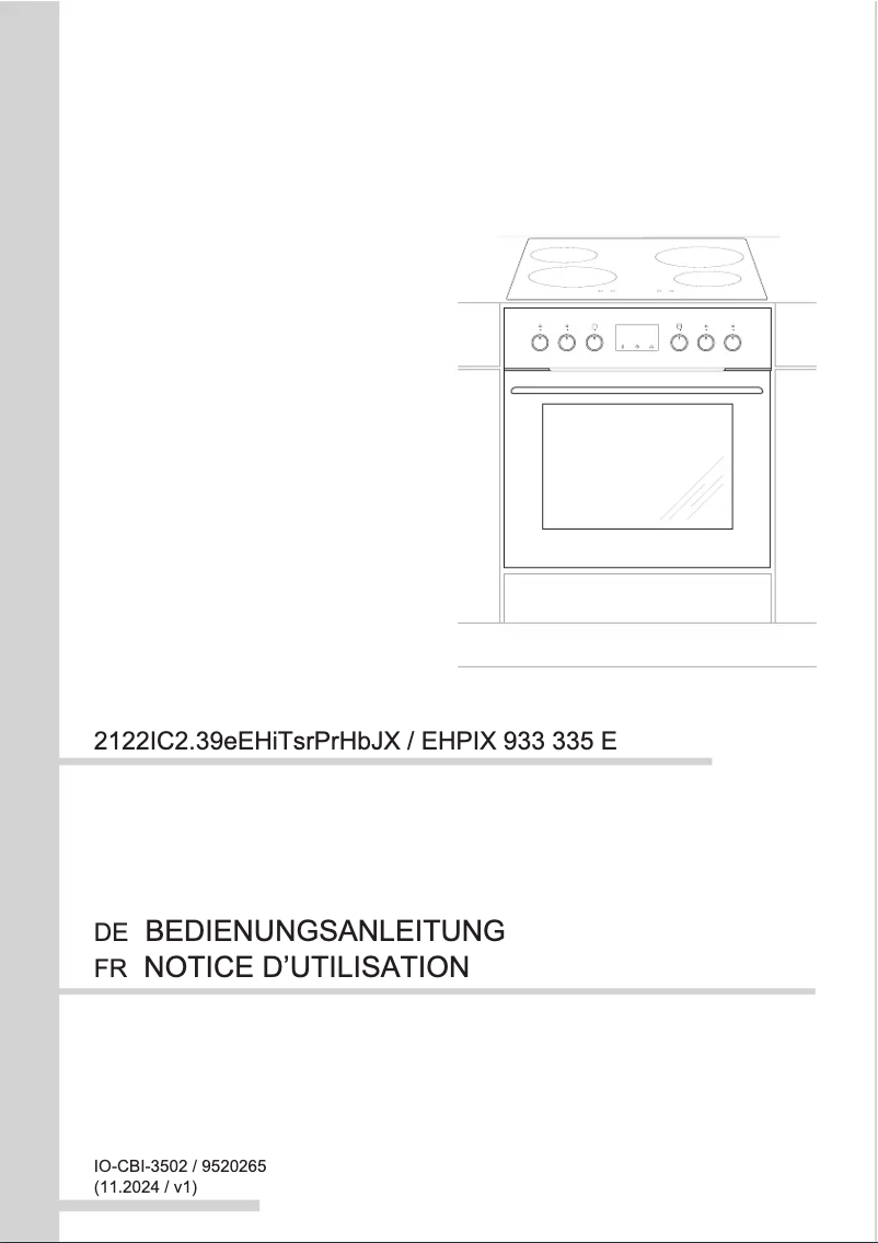 Image de la première page du manuel de l'appareil EHPIX 933 335 E
