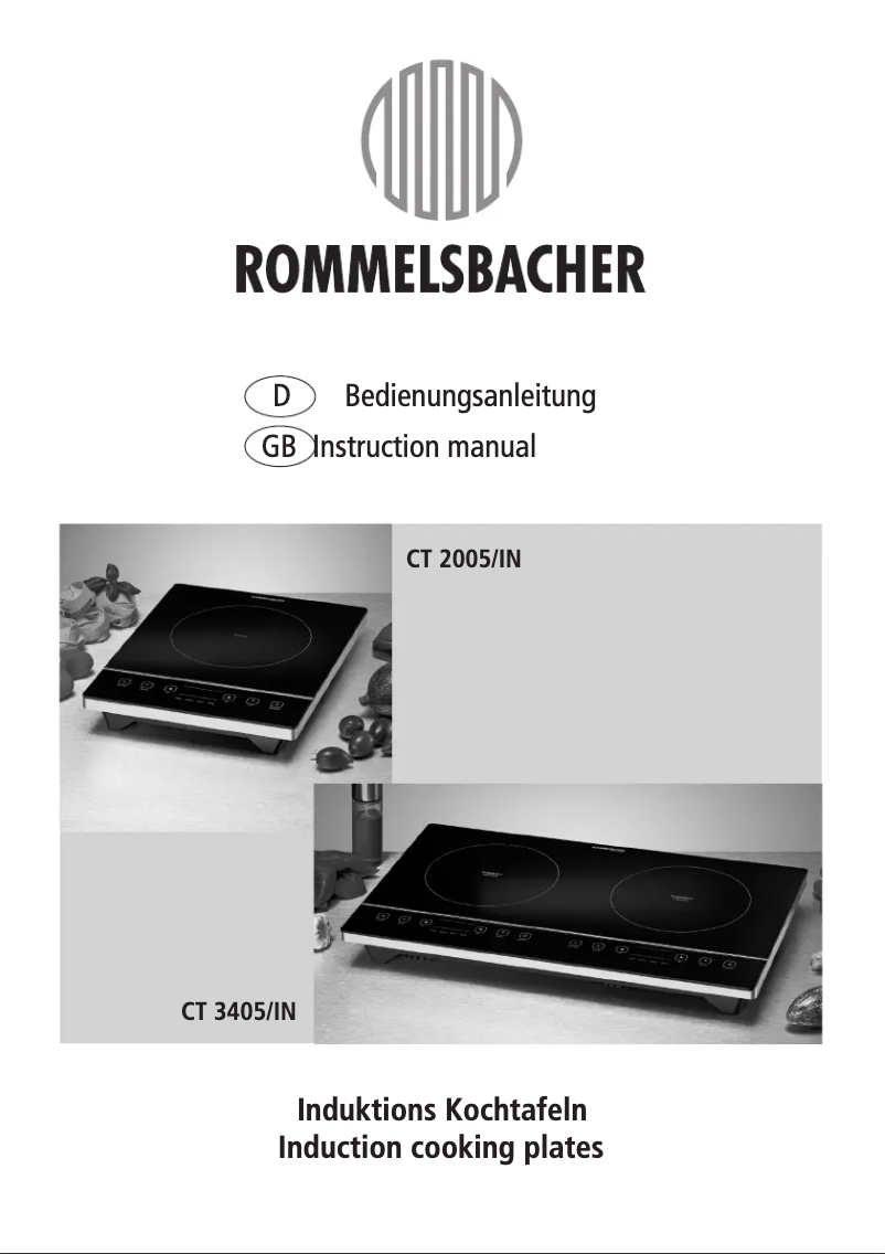 Page 1 of the manual User Manual Rommelsbacher CT 2005/IN