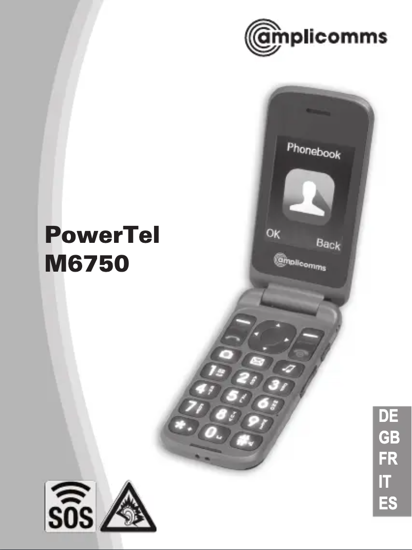 Image de la première page du manuel de l'appareil PowerTel M6750