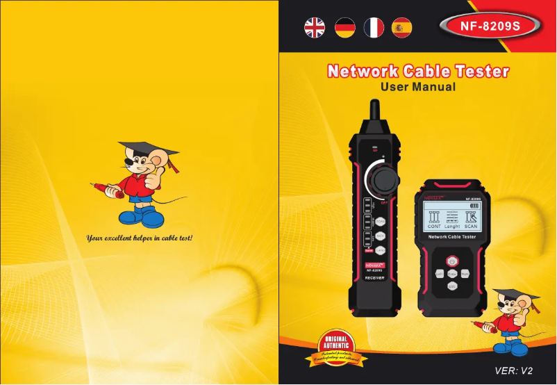 Page 1 de la notice Manuel utilisateur Noyafa NF-8209S