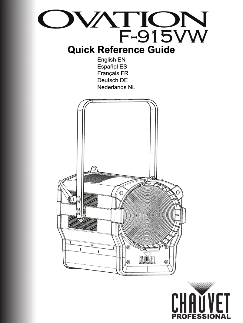 Page 1 de la notice Manuel utilisateur Chauvet Ovation F-915VW