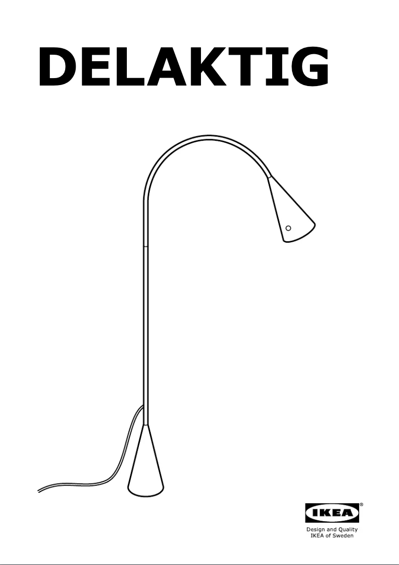 Page 1 de la notice Mode d'emploi Ikea DELAKTIG