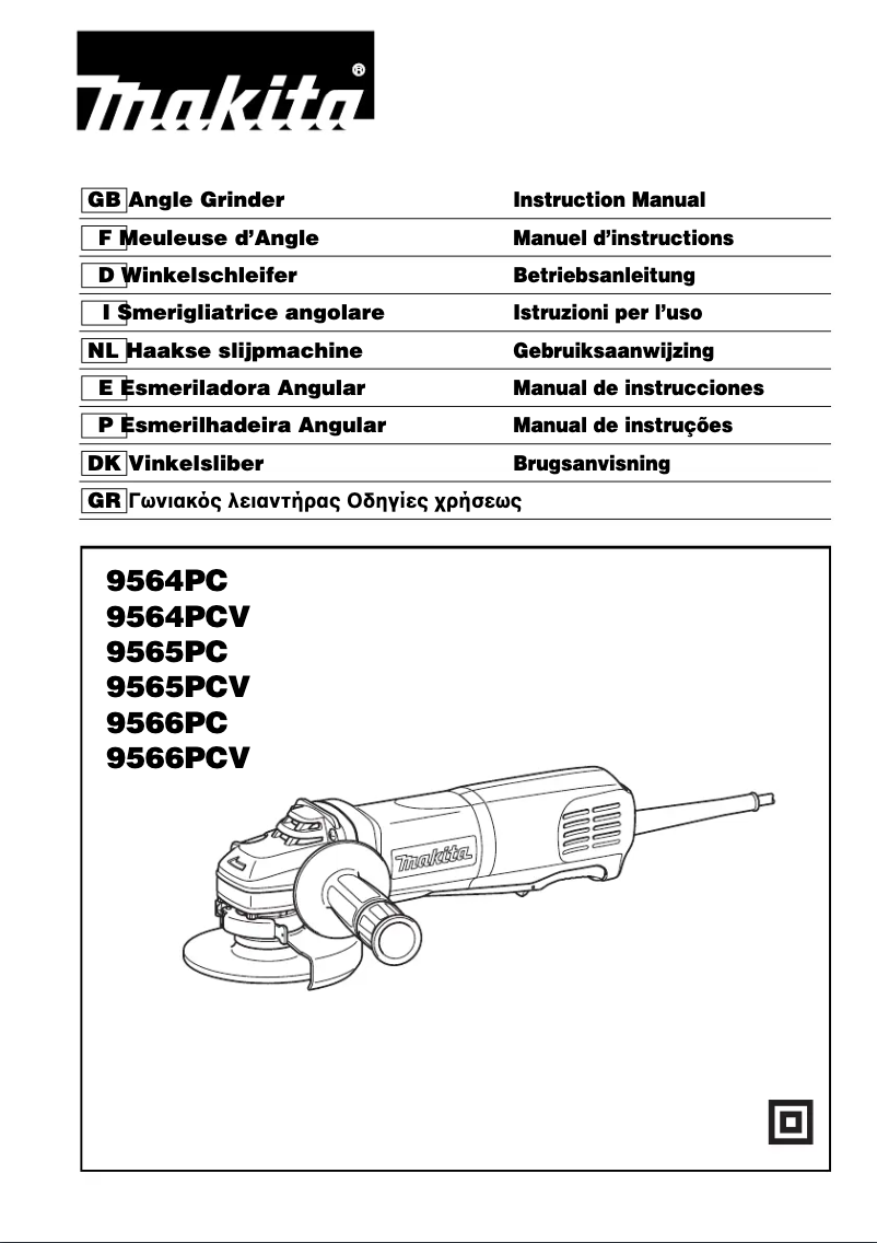 Página 1 del manual Manual de usuario Makita 9565PCV