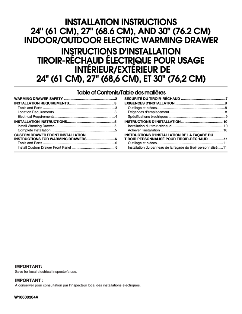 Page 1 de la notice Manuel utilisateur KitchenAid KEWS105SSS