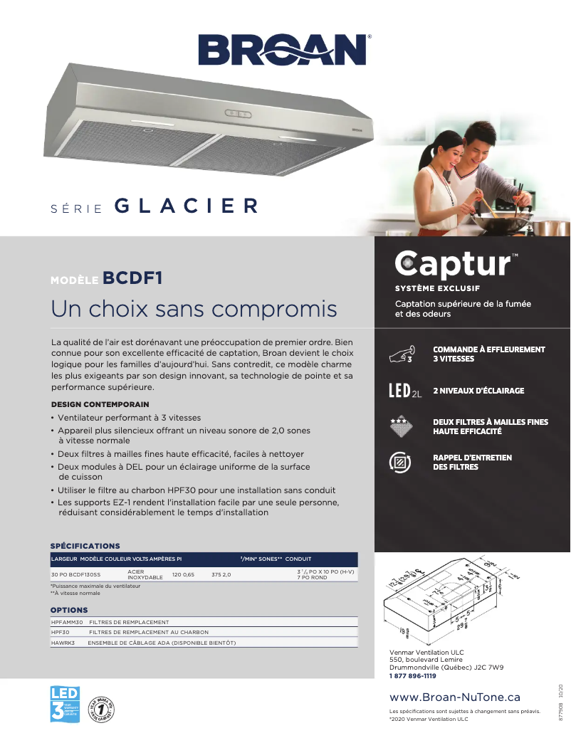 Imagen de la primera página del manual del dispositivo BCDF130SS