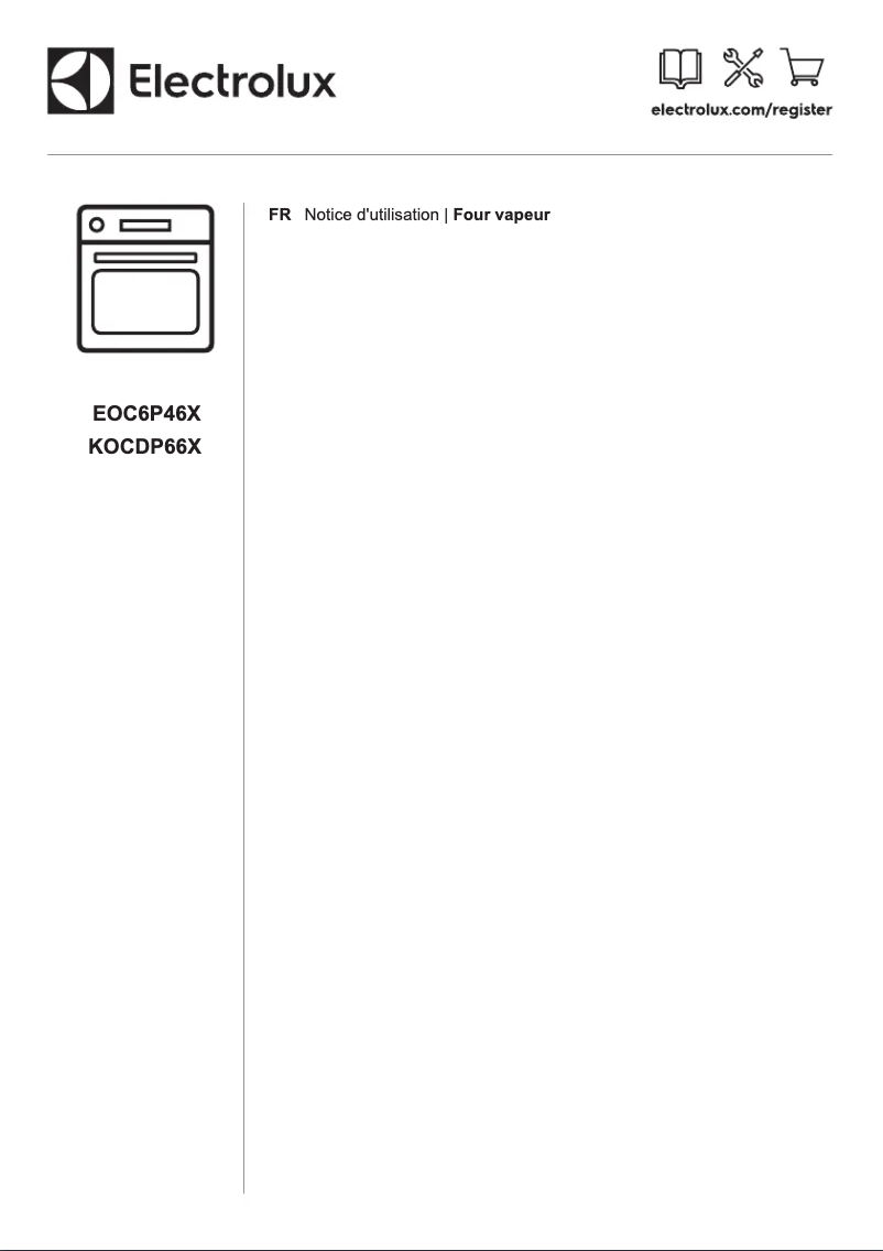 Page 1 de la notice Manuel utilisateur Electrolux EOC6P46X