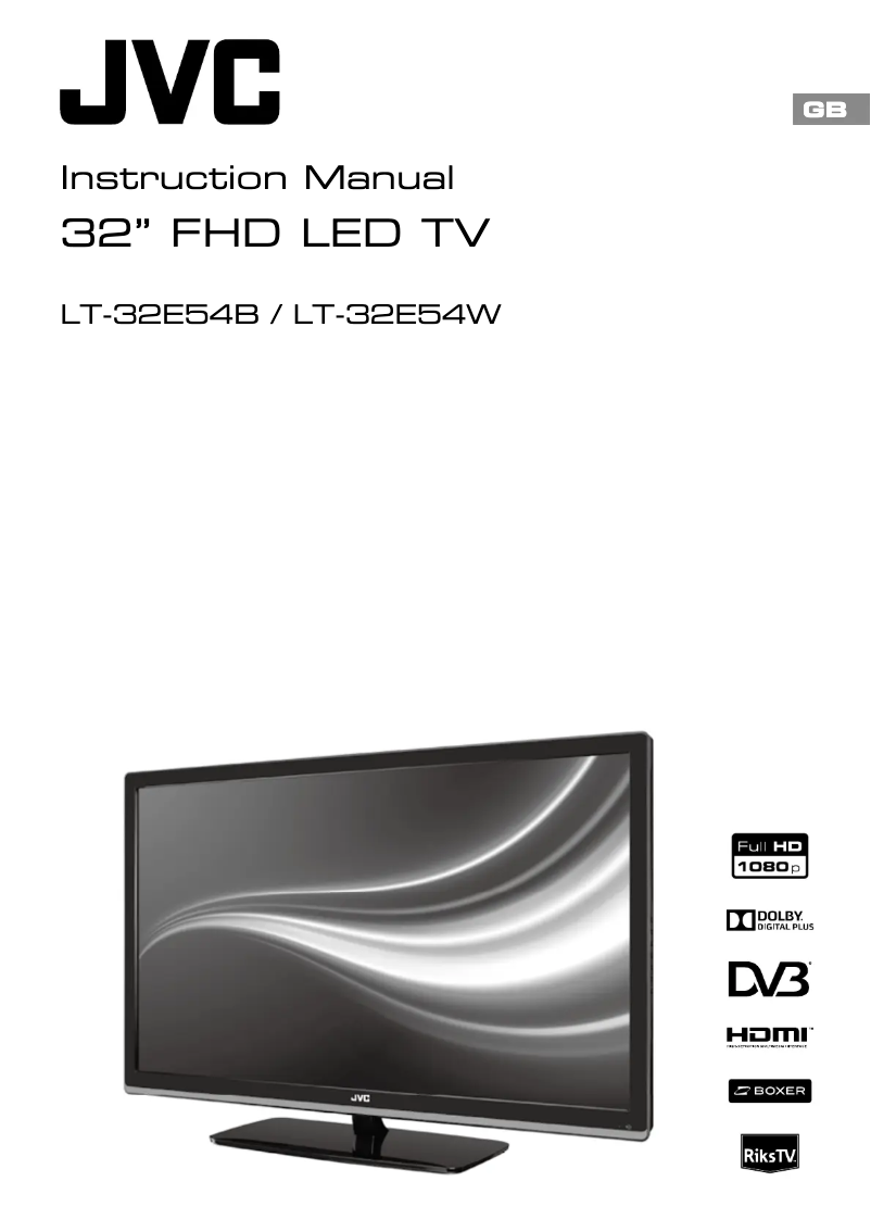 Page n°1 - Manuel utilisateur JVC LT-32E54W