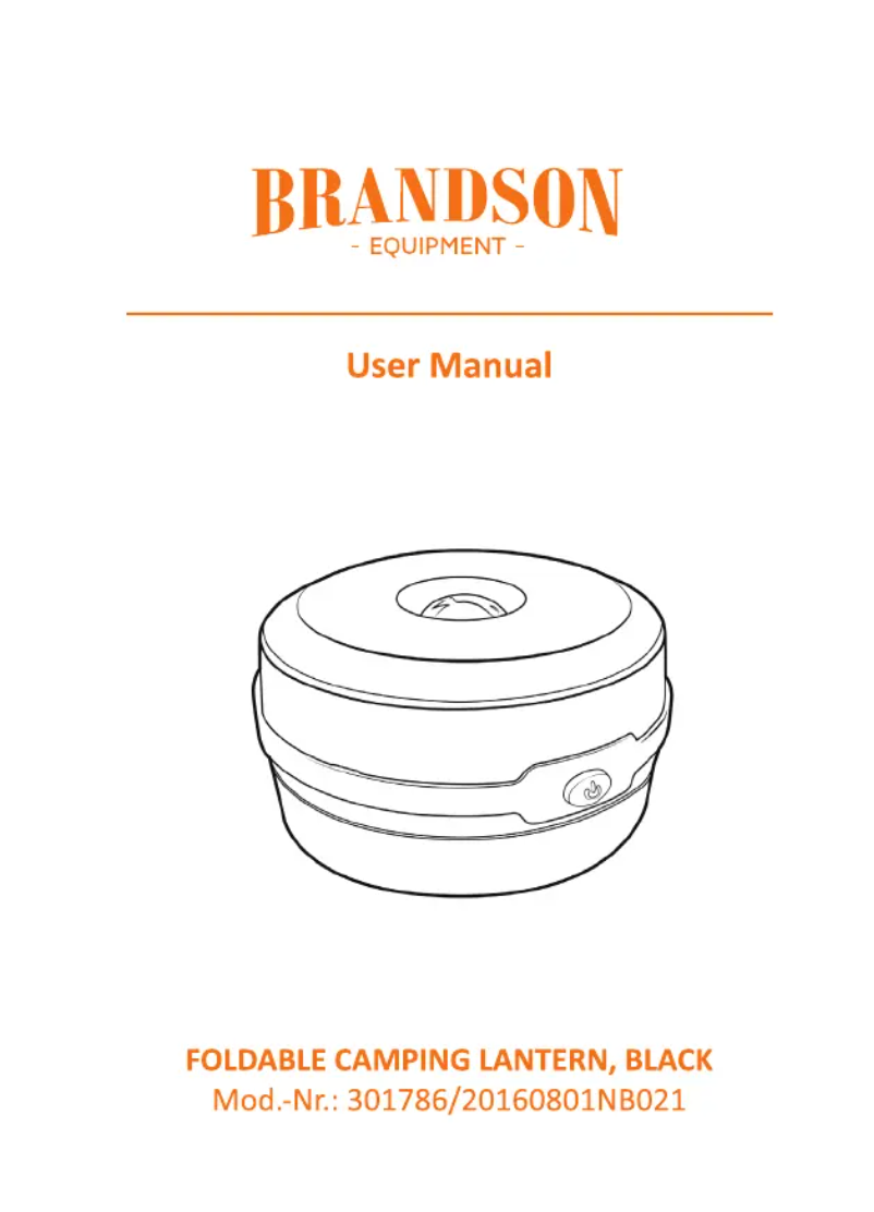 Page 1 de la notice Manuel utilisateur Brandson 301786