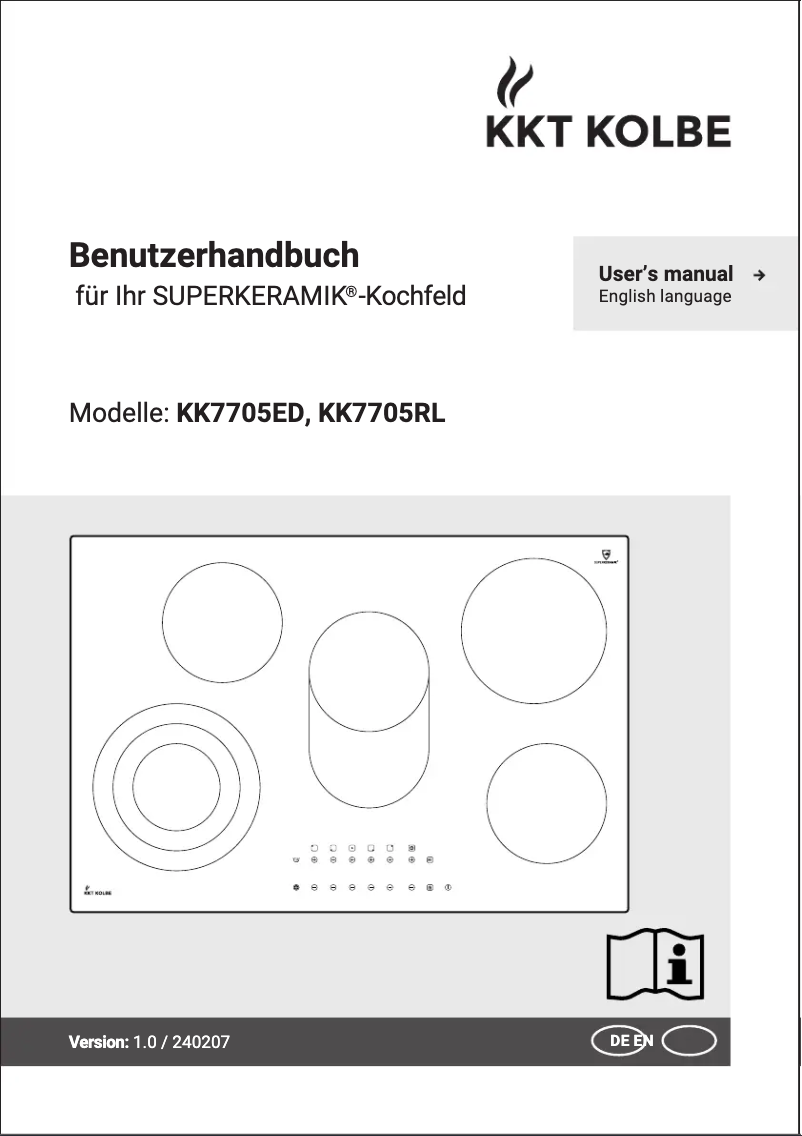 Page 1 de la notice Manuel utilisateur KKT Kolbe KK7705RL