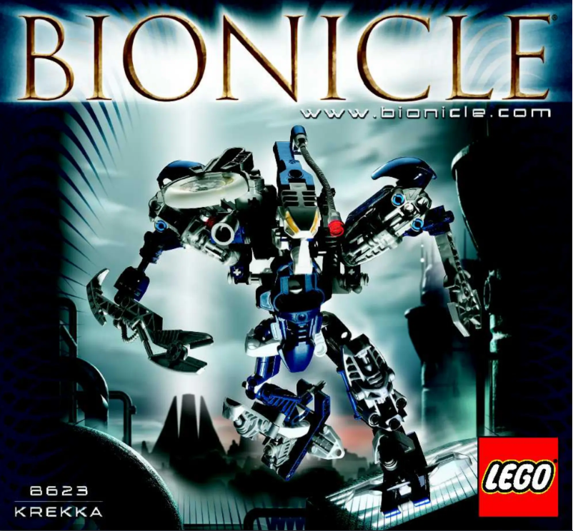 Image de la première page du manuel de l'appareil Bionicle Krekka + DVD