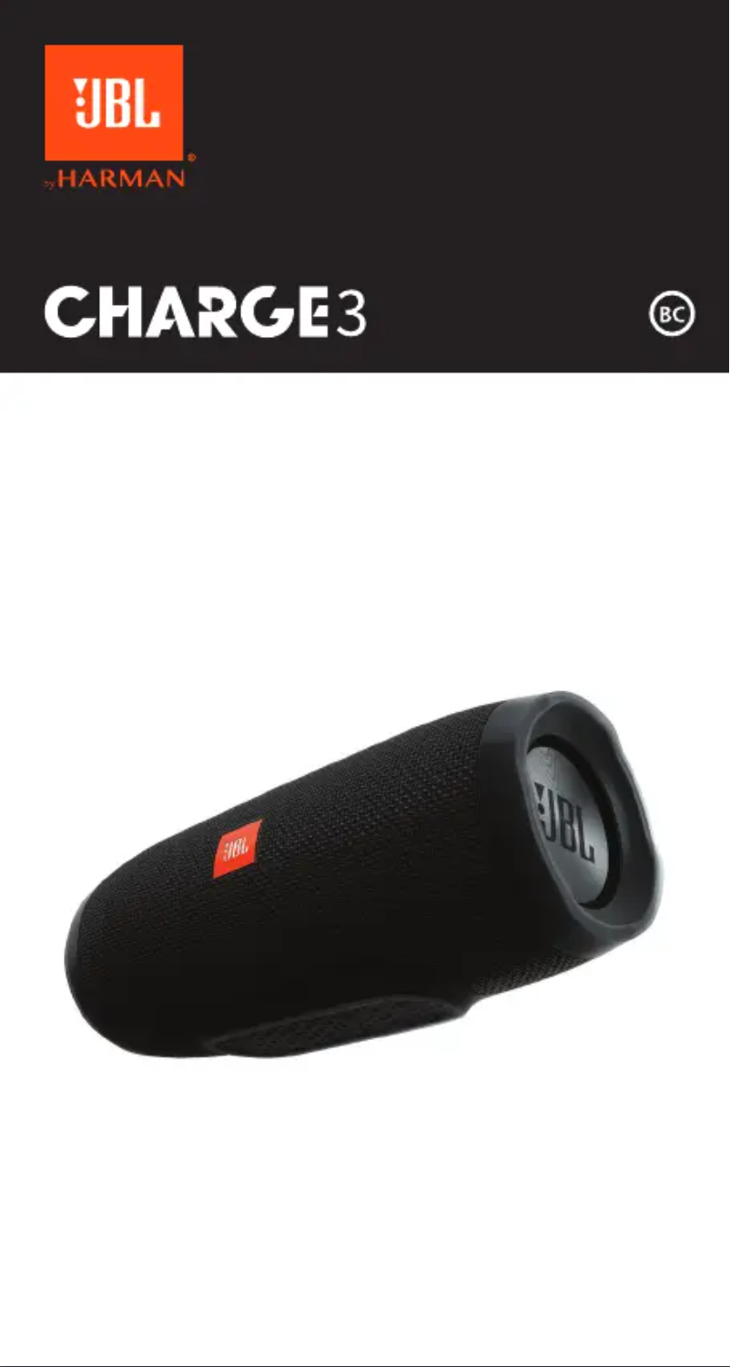 Image de la première page du manuel de l'appareil Charge 3