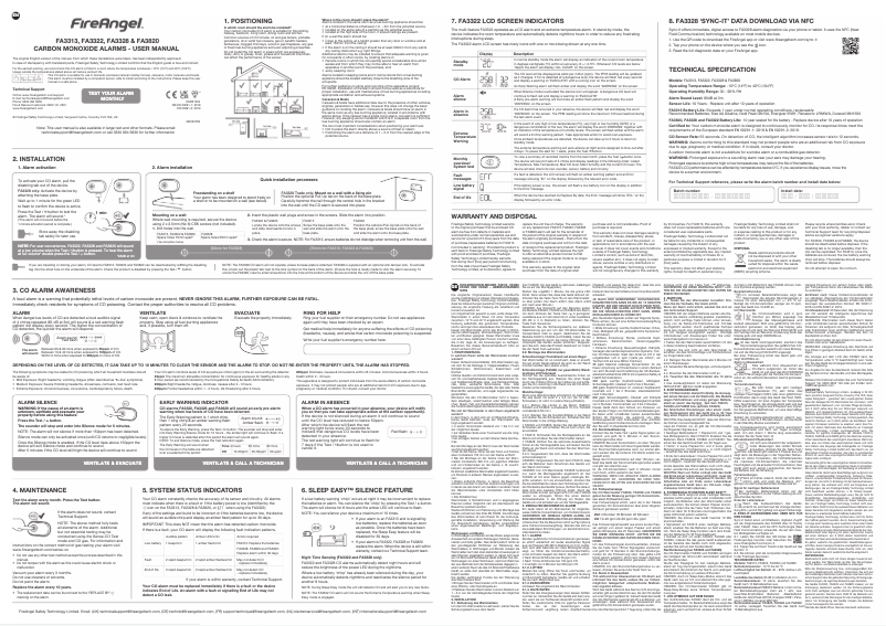 Image de la première page du manuel de l'appareil FA3328-EUT