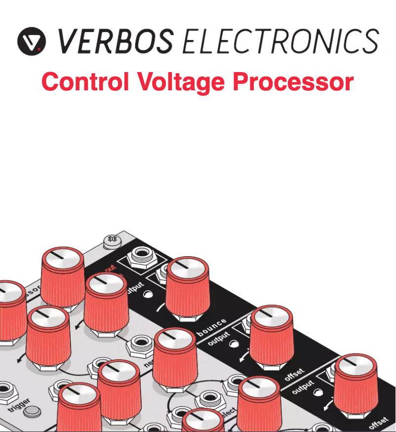 Page n°1 - Manuel utilisateur Verbos Electronics Control Voltage Processor