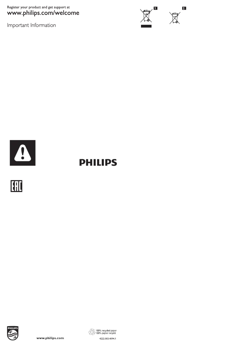 Page n°1 - Manuel utilisateur Philips Performer FC6039