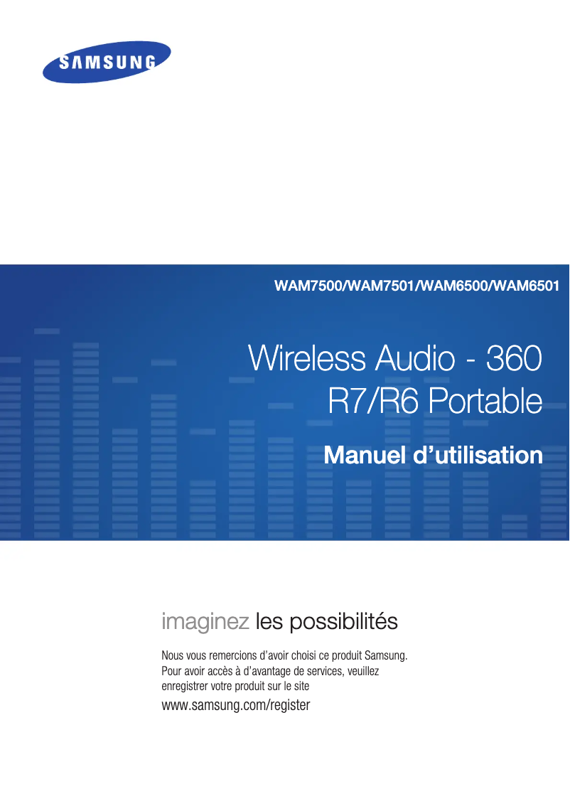 Page 1 de la notice Manuel utilisateur Samsung WAM7501