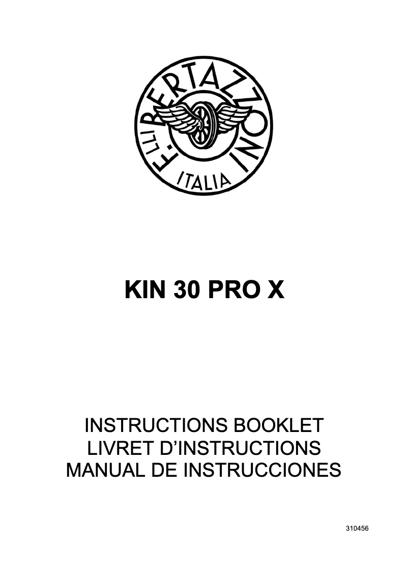 Image de la première page du manuel de l'appareil KIN30PROX
