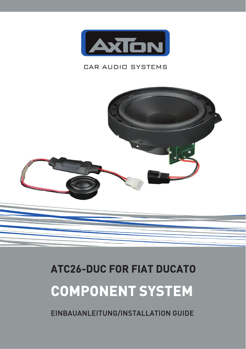 Page 1 de la notice Manuel utilisateur Axton ATC26-DUC