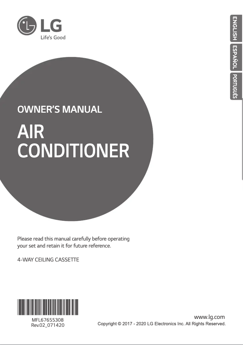 Página 1 del manual Manual de usuario LG ATNH12GRLE2