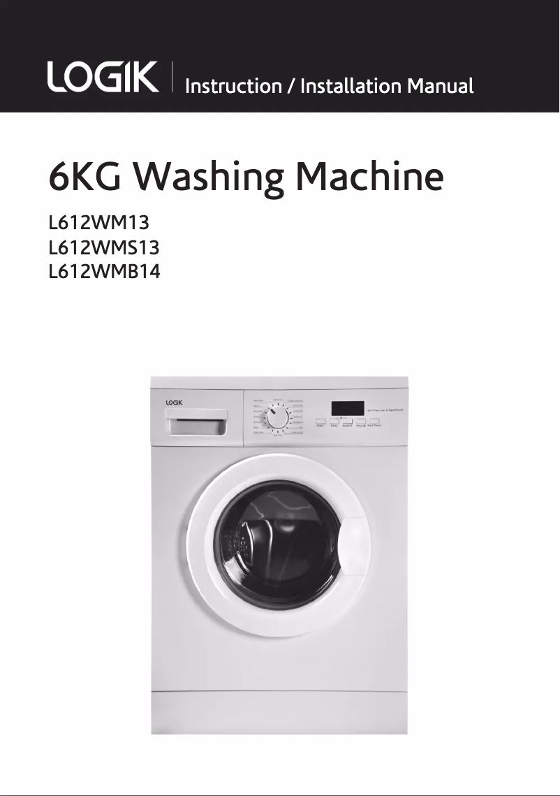 Page 1 de la notice Manuel utilisateur Logik L612WMB14