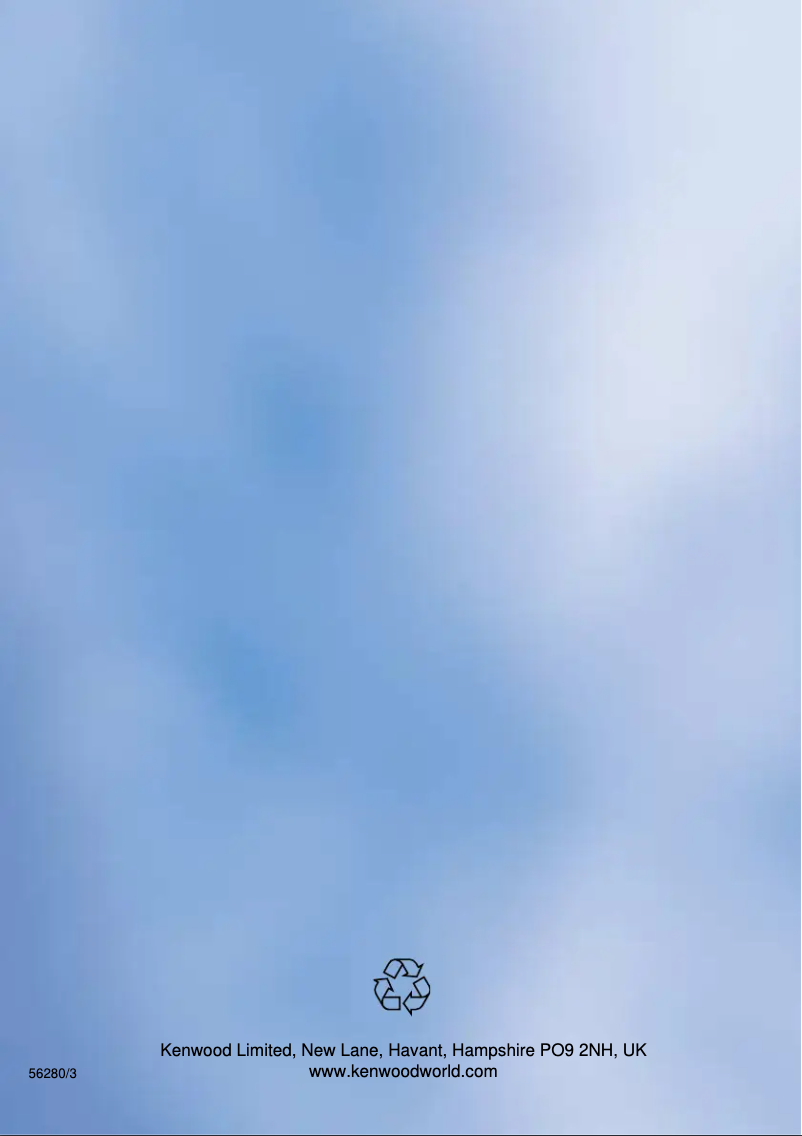 Page n°1 - Manuel utilisateur Kenwood MX272