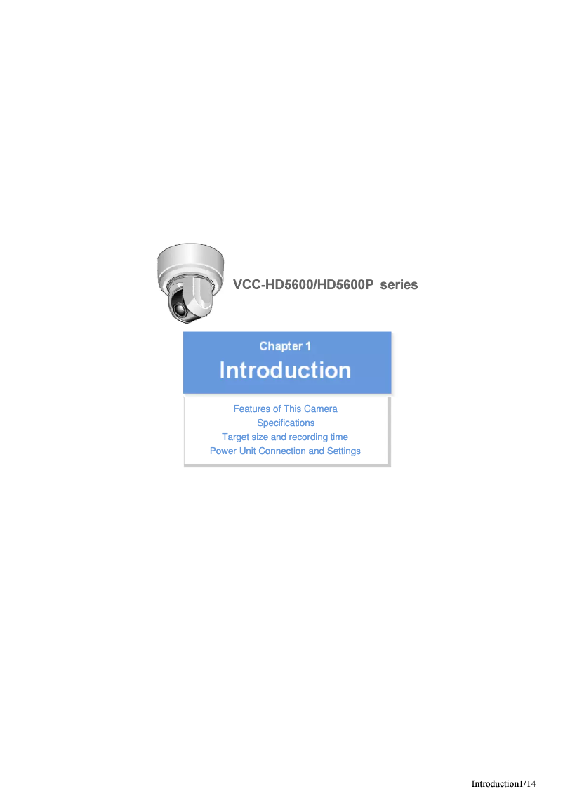 Página 1 del manual Manual de usuario Sanyo VCC-HD5600P