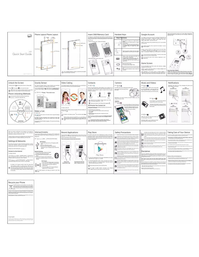 Image de la première page du manuel de l'appareil Canvas Xpress A99