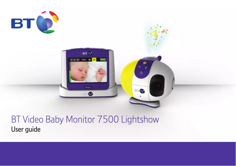 Page 1 de la notice Manuel utilisateur BT Video Baby Monitor 7500 Lightshow