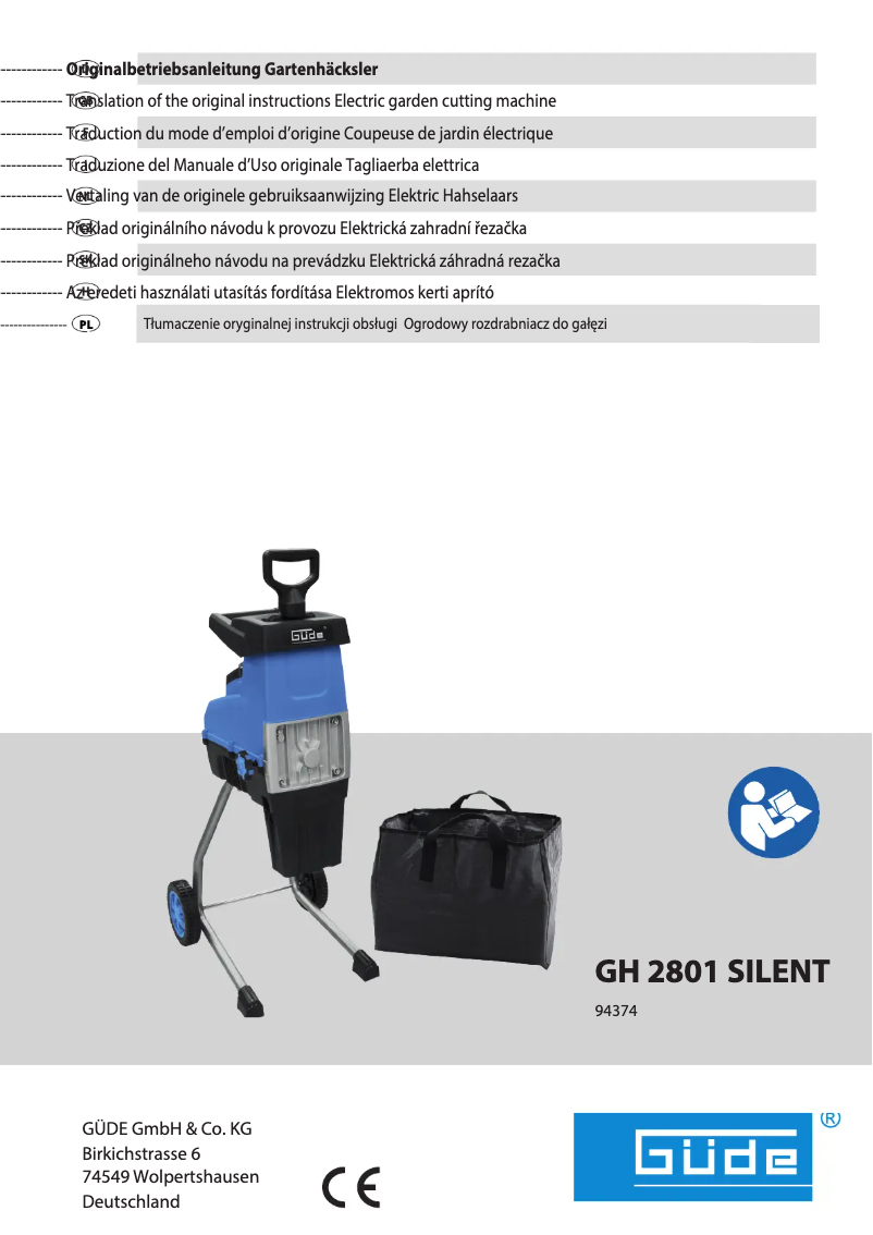 Image de la première page du manuel de l'appareil GH 2801 SILENT