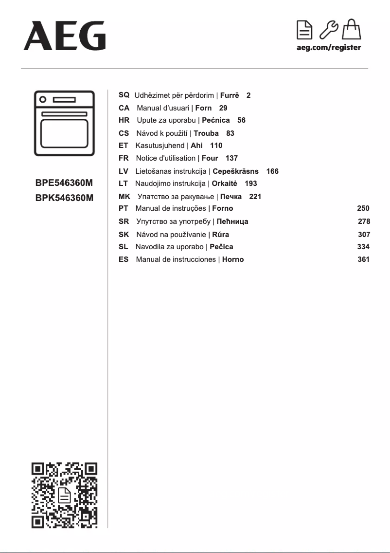 Image de la première page du manuel de l'appareil BPK546360M
