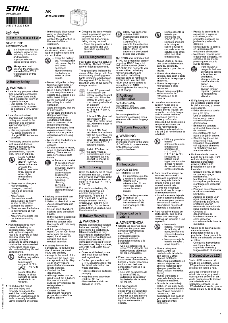 Image de la première page du manuel de l'appareil AK 10