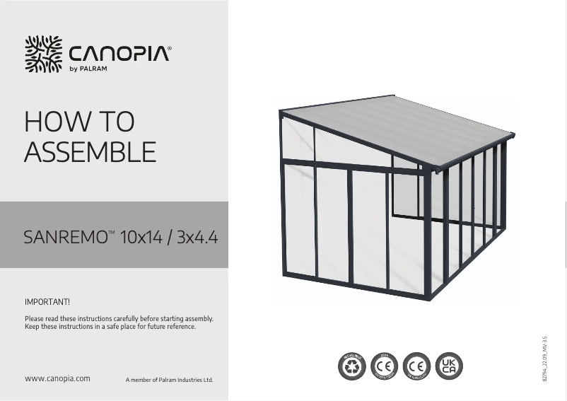 Page n°1 - Manuel utilisateur Canopia 540-004