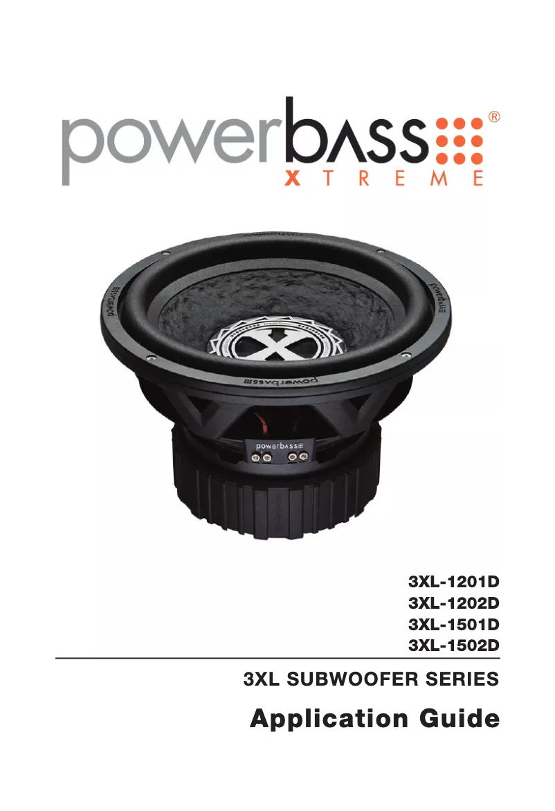 Page 1 de la notice Manuel utilisateur PowerBass 3XL-1201D