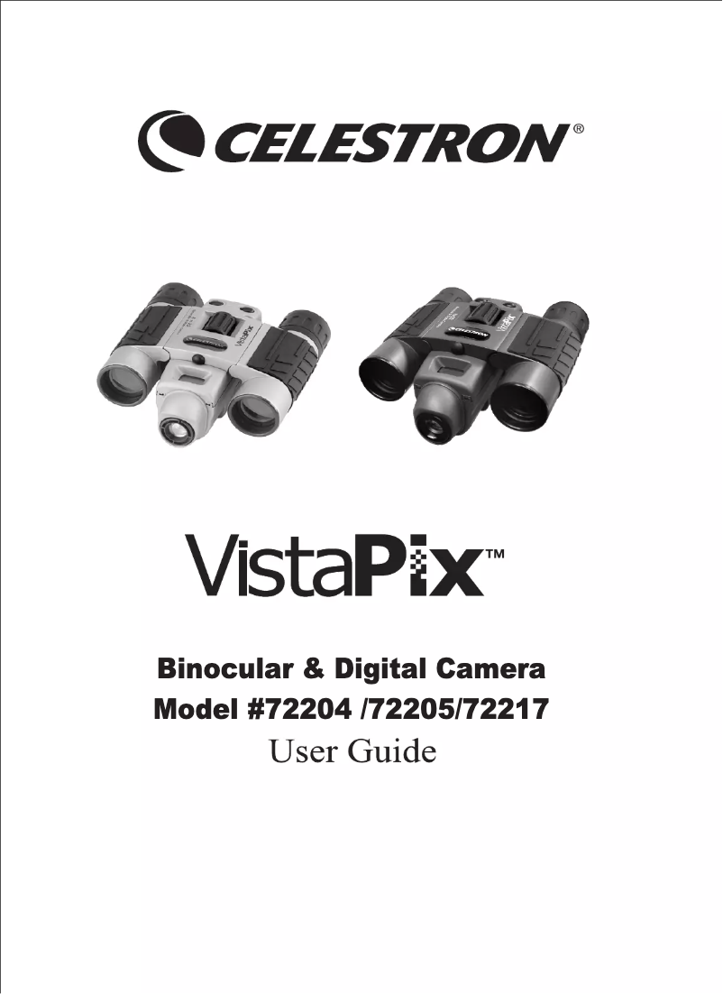 Page n°1 - Manuel utilisateur Celestron VistaPix 72204