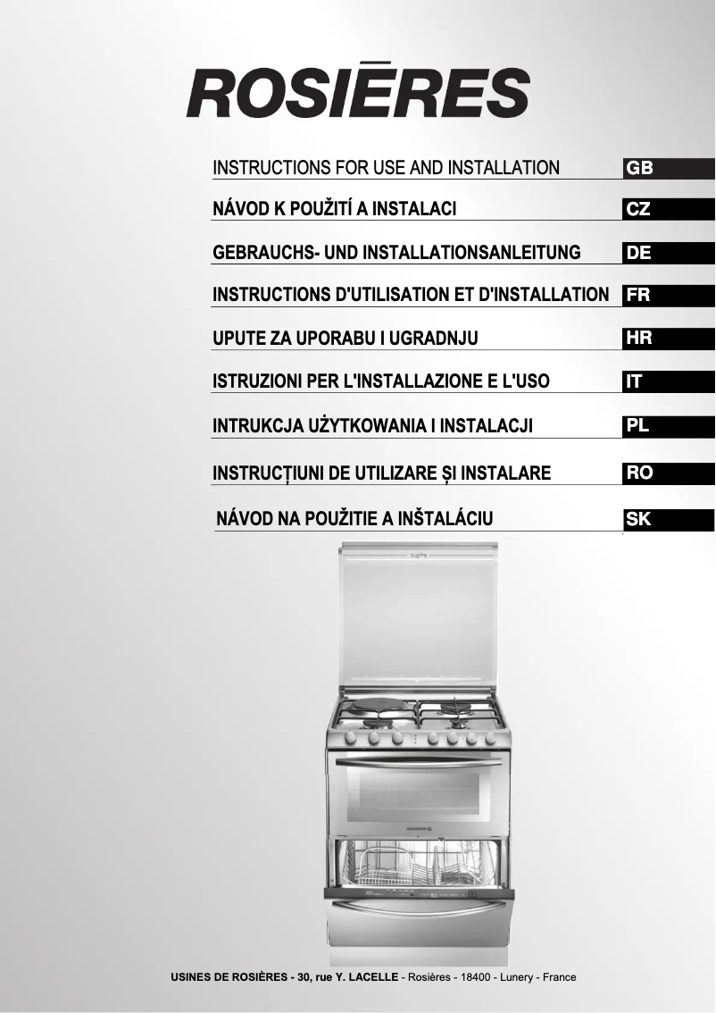 Image de la première page du manuel de l'appareil TR631NOX