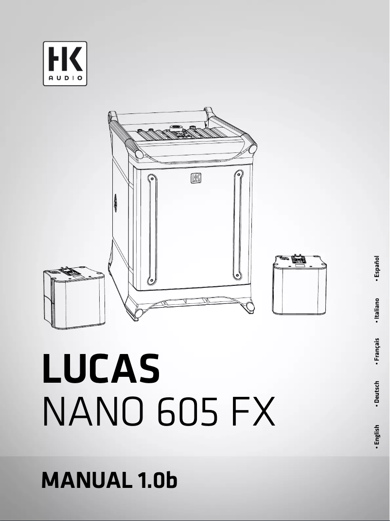 Page 1 of the manual User Manual HK Audio Nano 605FX