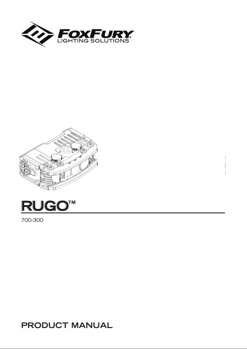 Page 1 de la notice Manuel utilisateur FoxFury Rugo Go Anywhere