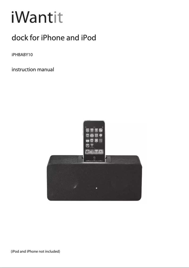 Página 1 del manual Manual de usuario iWantit iPHBABY10