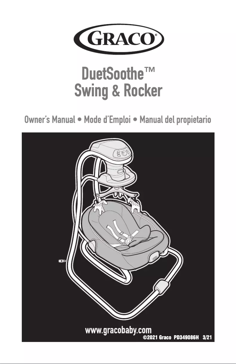 Page 1 de la notice Manuel utilisateur Graco DuetSoothe