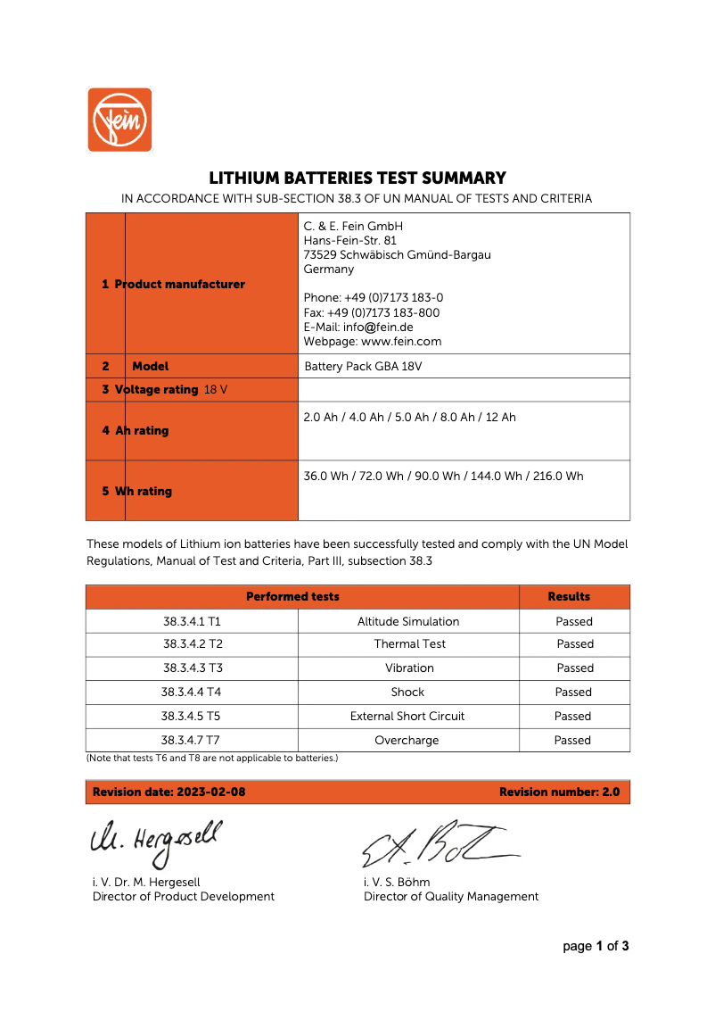 Image de la première page du manuel de l'appareil ProCORE 18 V