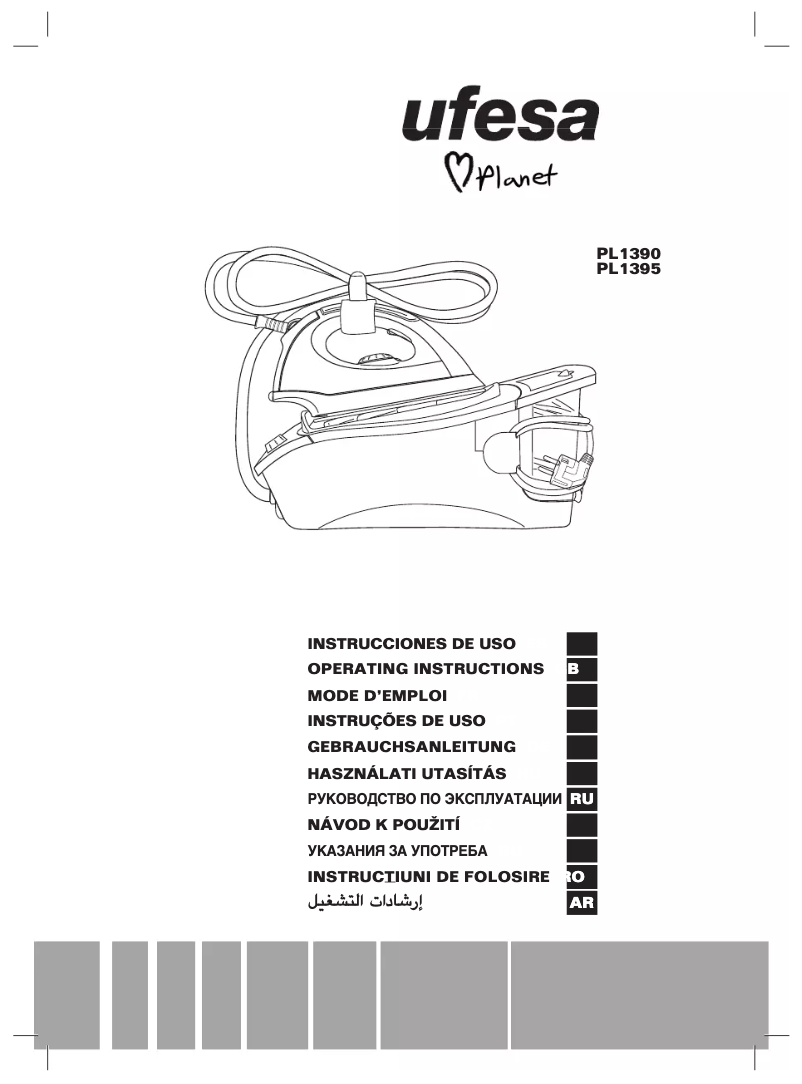 Page 1 de la notice Manuel utilisateur Ufesa PL1395