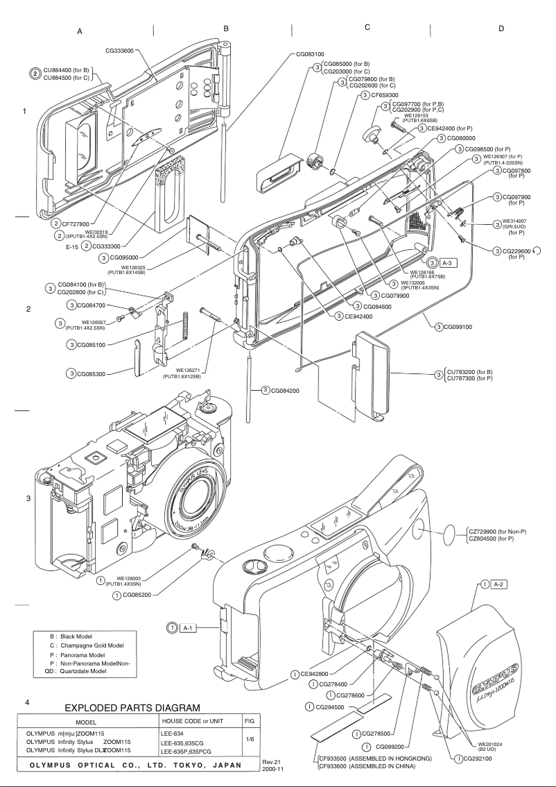 Image de la première page du manuel de l'appareil Stylus Zoom 115