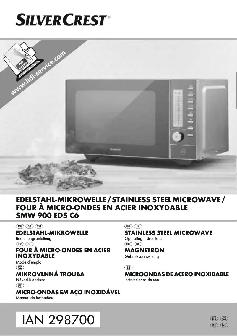 Page n°1 - Manuel utilisateur SilverCrest SMW 900 EDS C6
