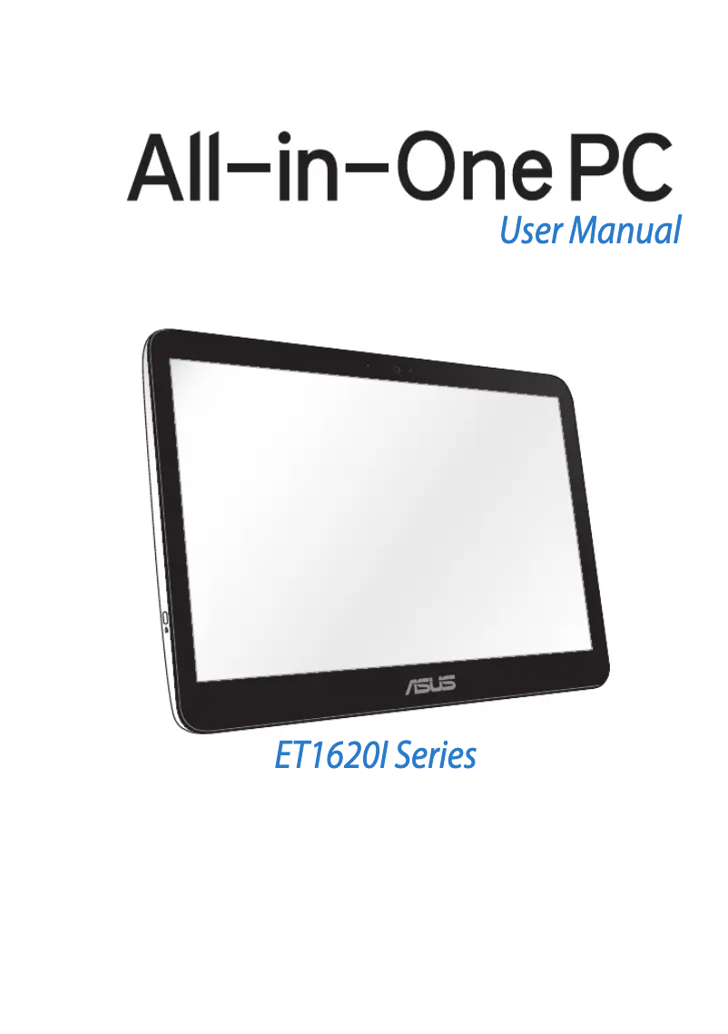 Page 1 de la notice Manuel utilisateur Asus EeeTop ET1620I