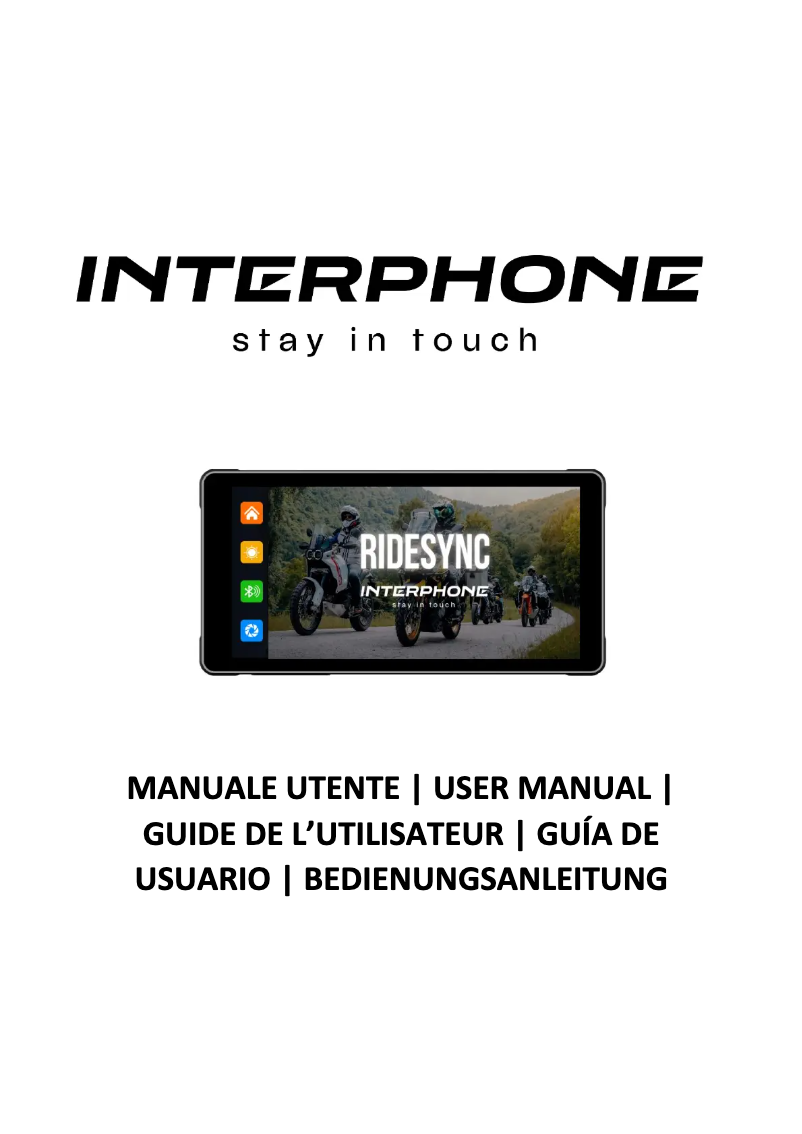 Image de la première page du manuel de l'appareil RideSync