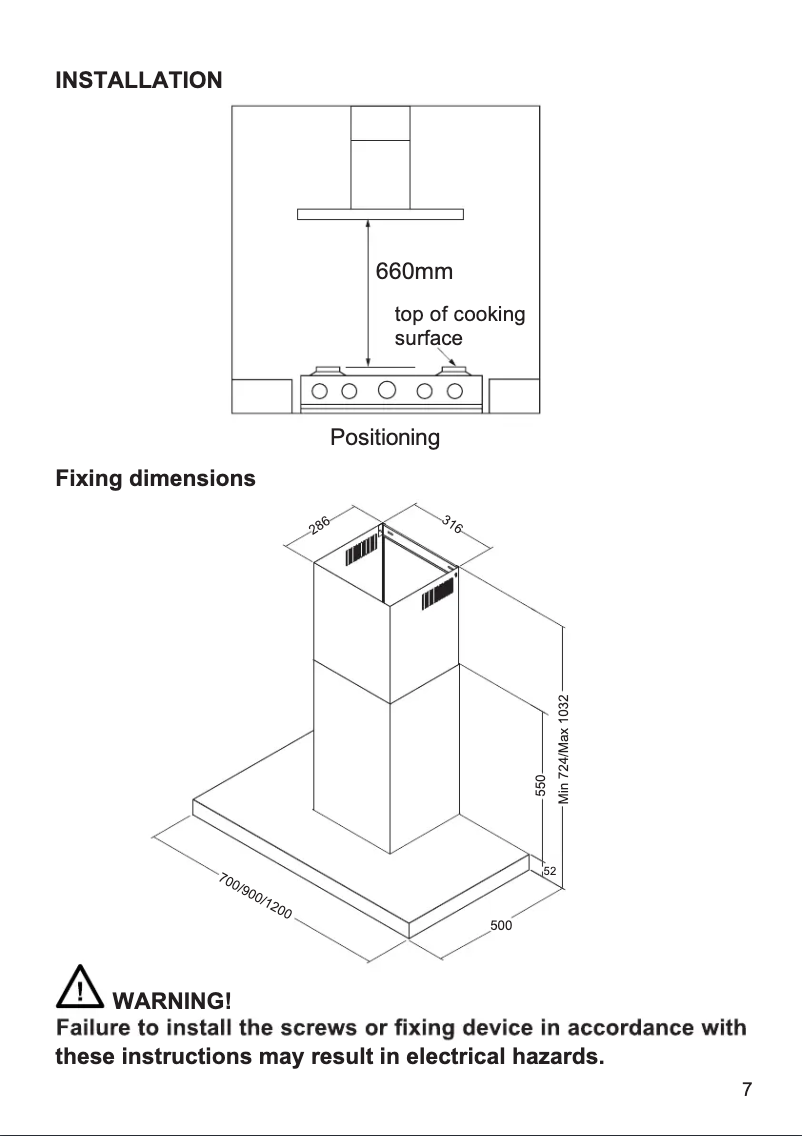 Page 1 de la notice Guide d'installation Philco PC1200SNL