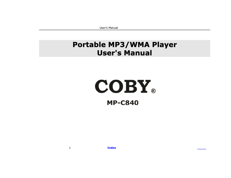 Imagen de la primera página del manual del dispositivo MPC840
